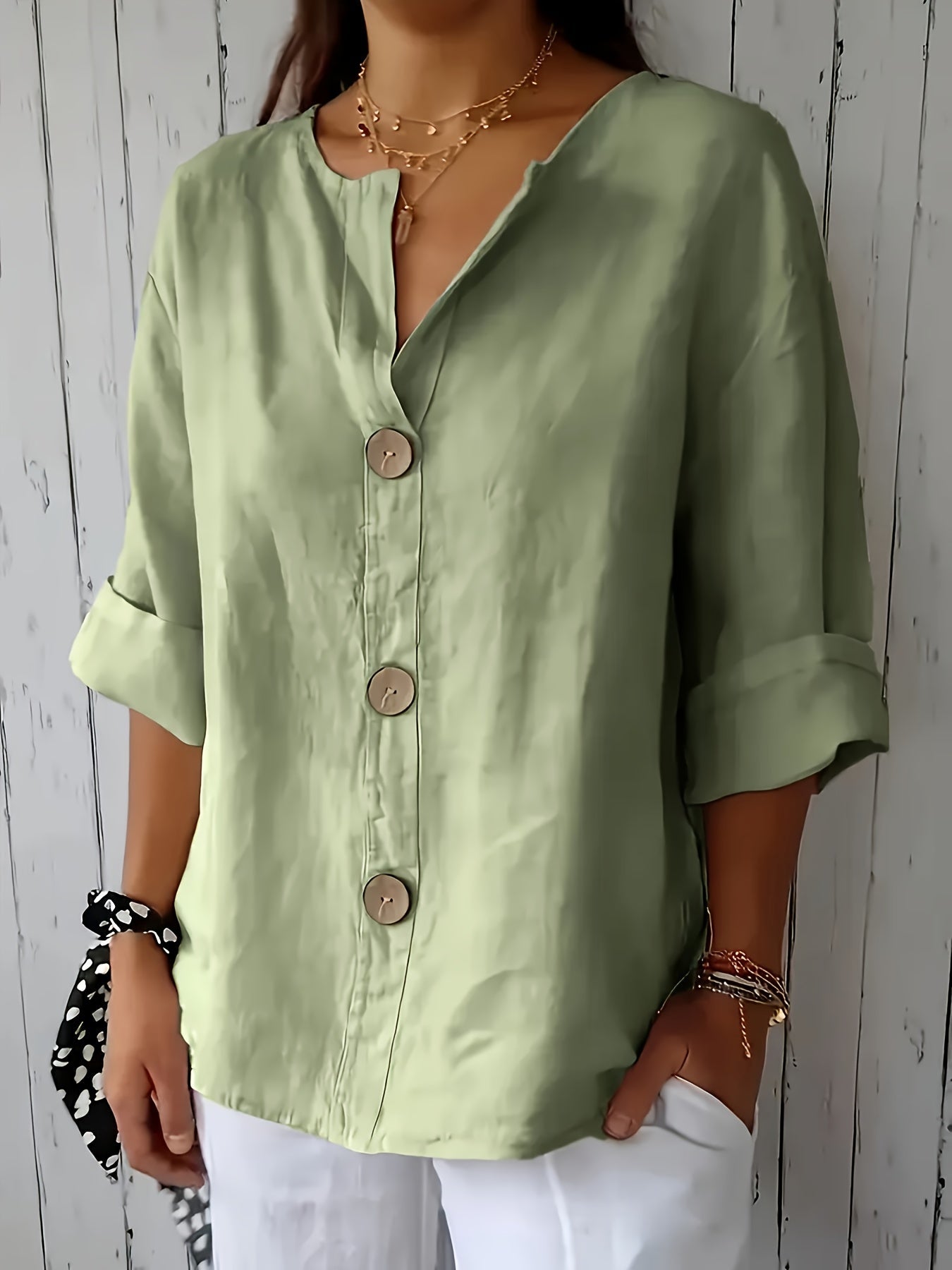 Christine™ | Casual Loose Button Shirt