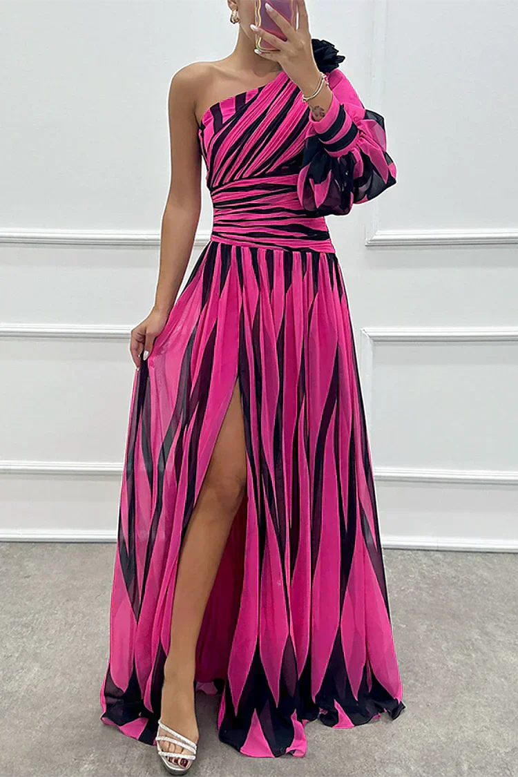 Shiloh™  | Elegant Striped Maxi Dress