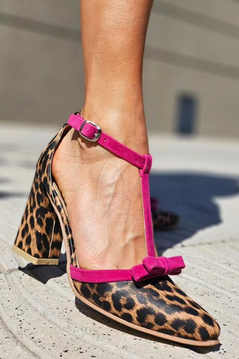 Leontina | Green Leopard Print Sandals
