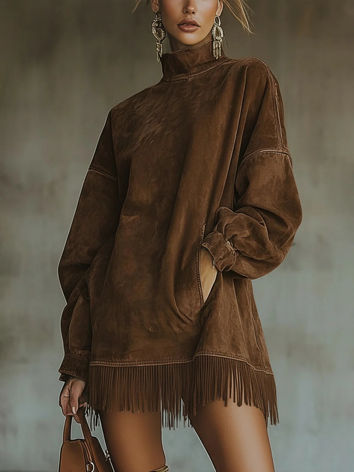 Gabriela™ | Suede Fringe Dress
