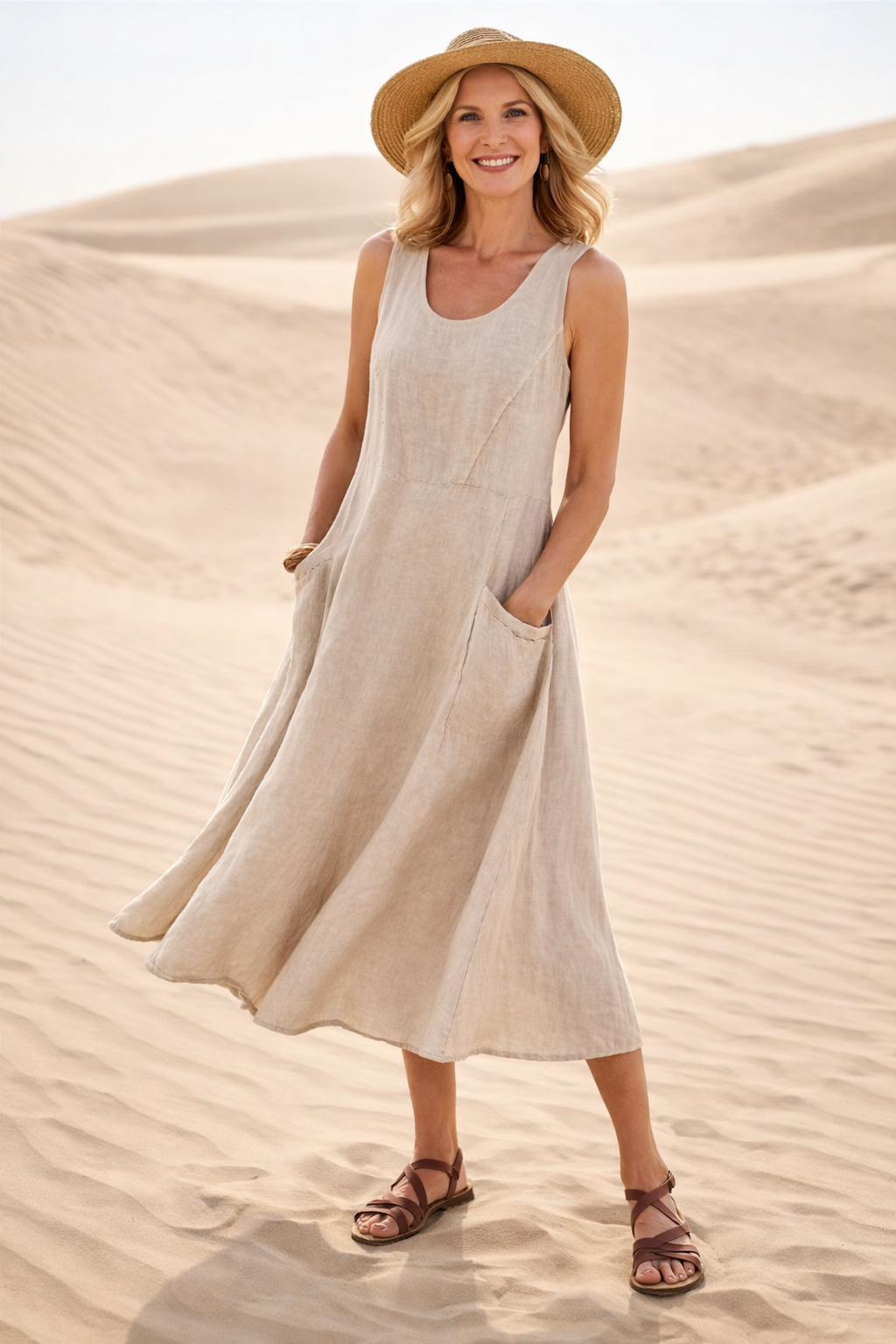 Luna™ | Comfortable A-Line Midi Dress