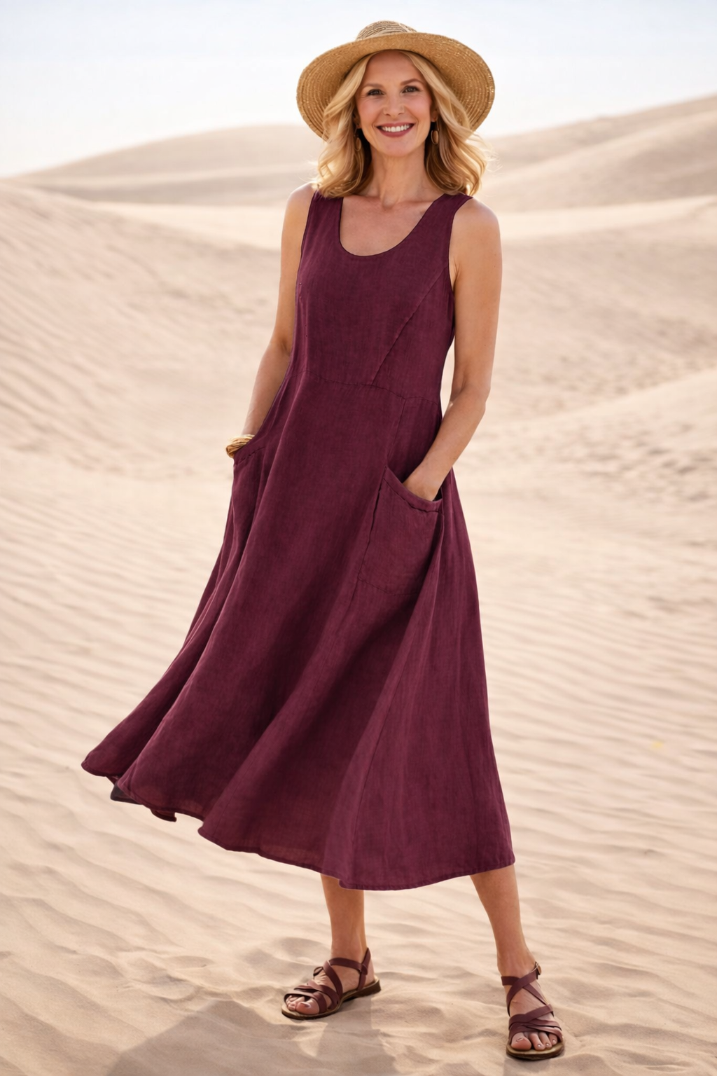 Luna™ | Comfortable A-Line Midi Dress