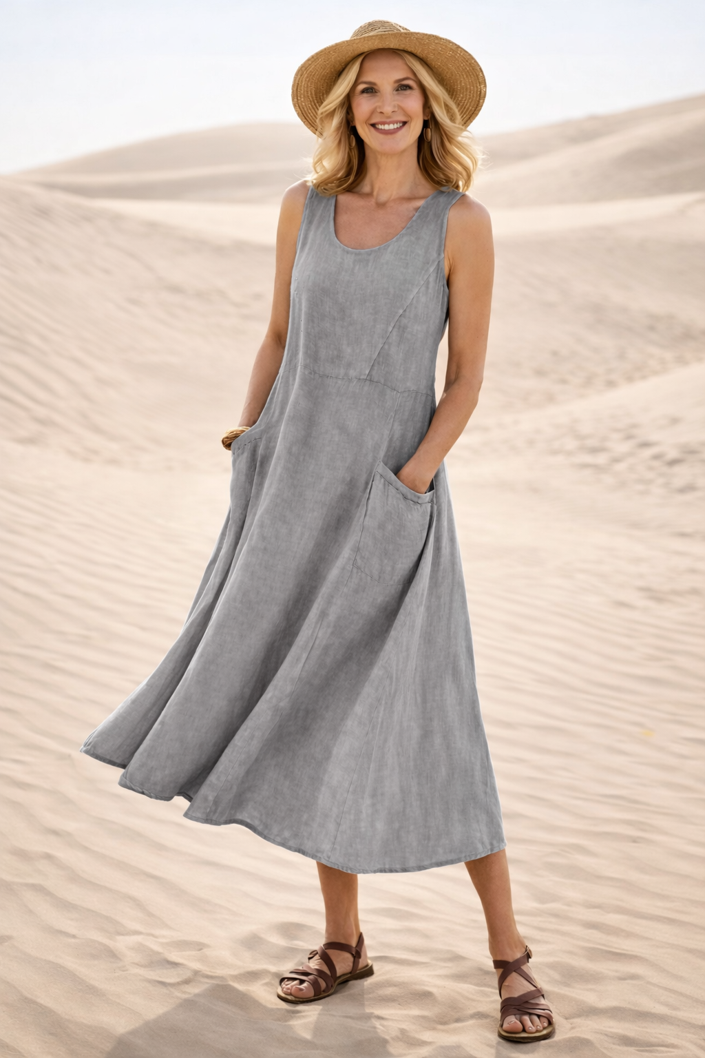 Luna™ | Comfortable A-Line Midi Dress