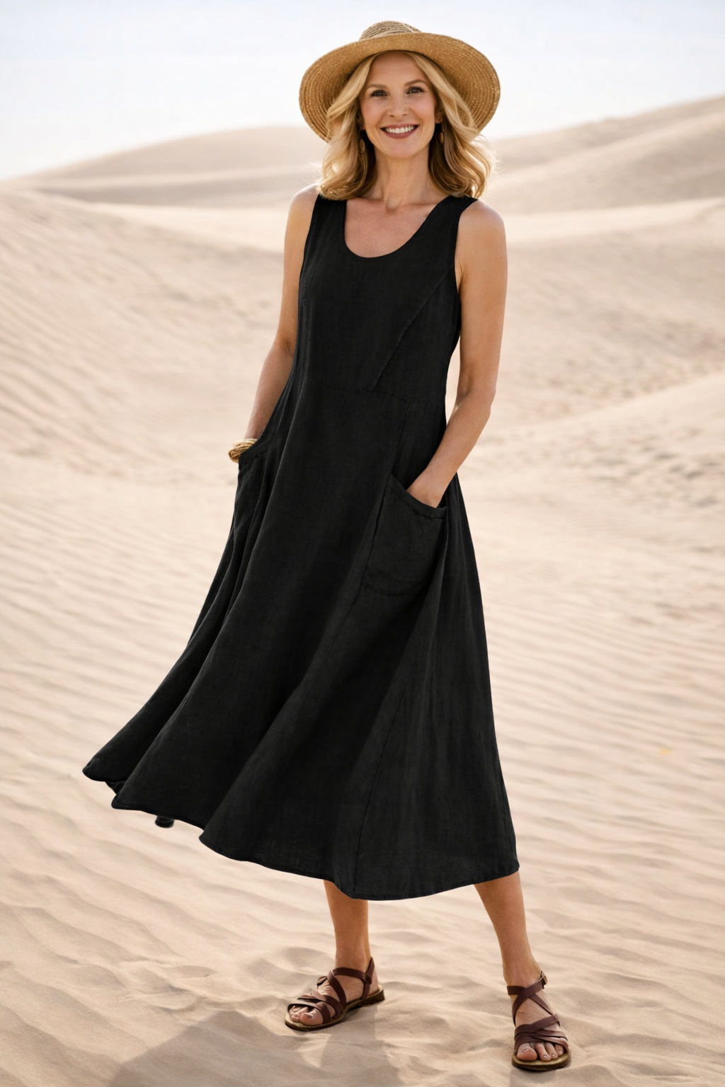 Luna™ | Comfortable A-Line Midi Dress