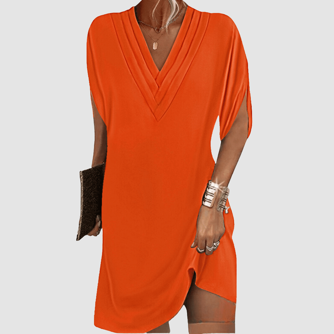 Alysa™ | Elegant Dress with Half Sleeves
