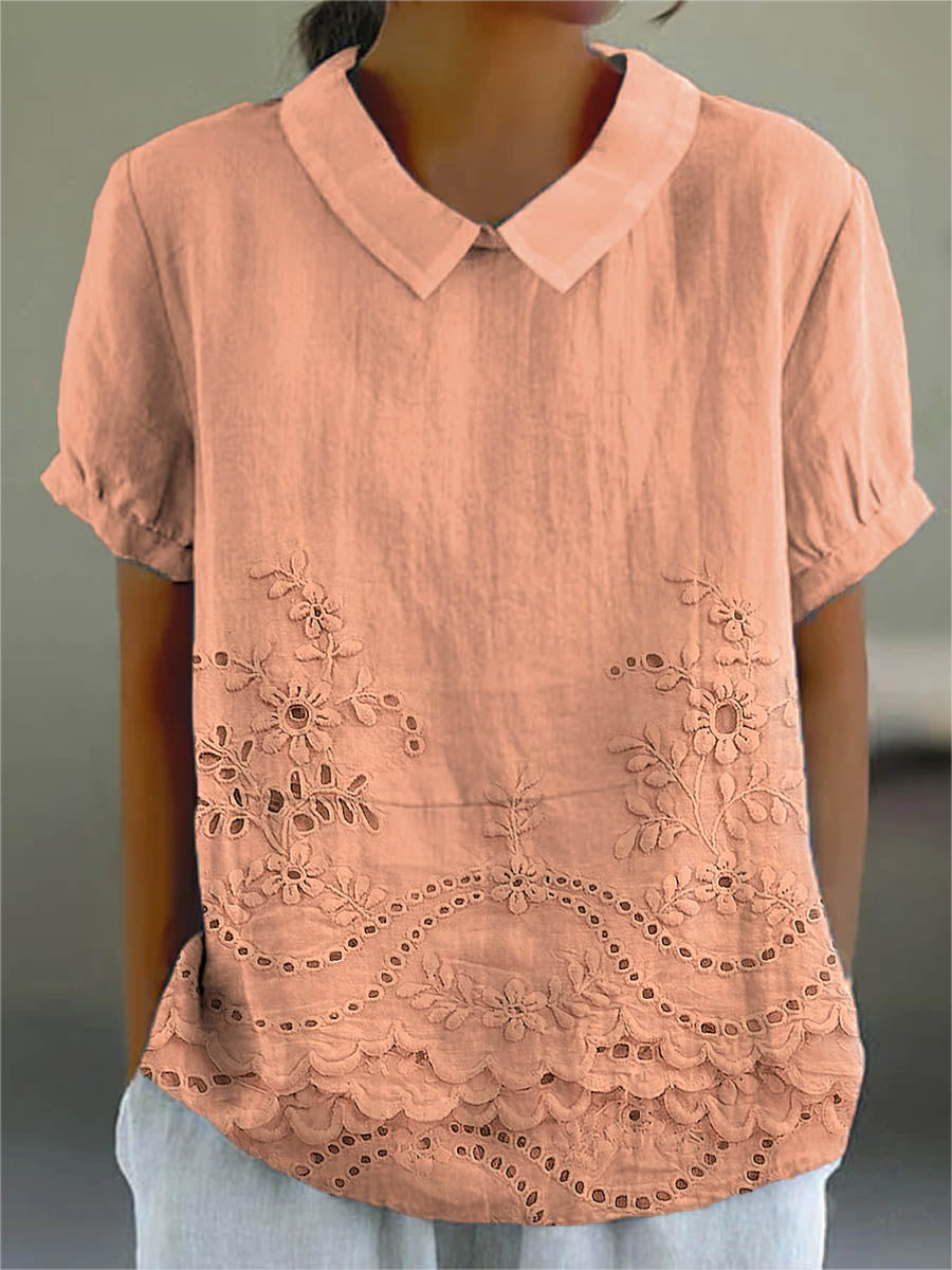Lily™ | Floral Embroidered Shirt