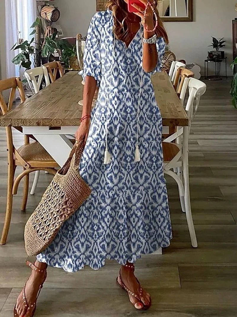 Lana™ | Figure-Flattering Boho Maxi Dress