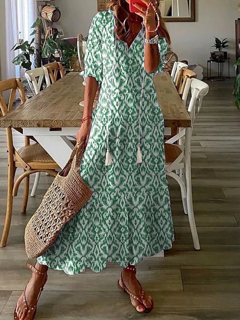 Lana™ | Figure-Flattering Boho Maxi Dress