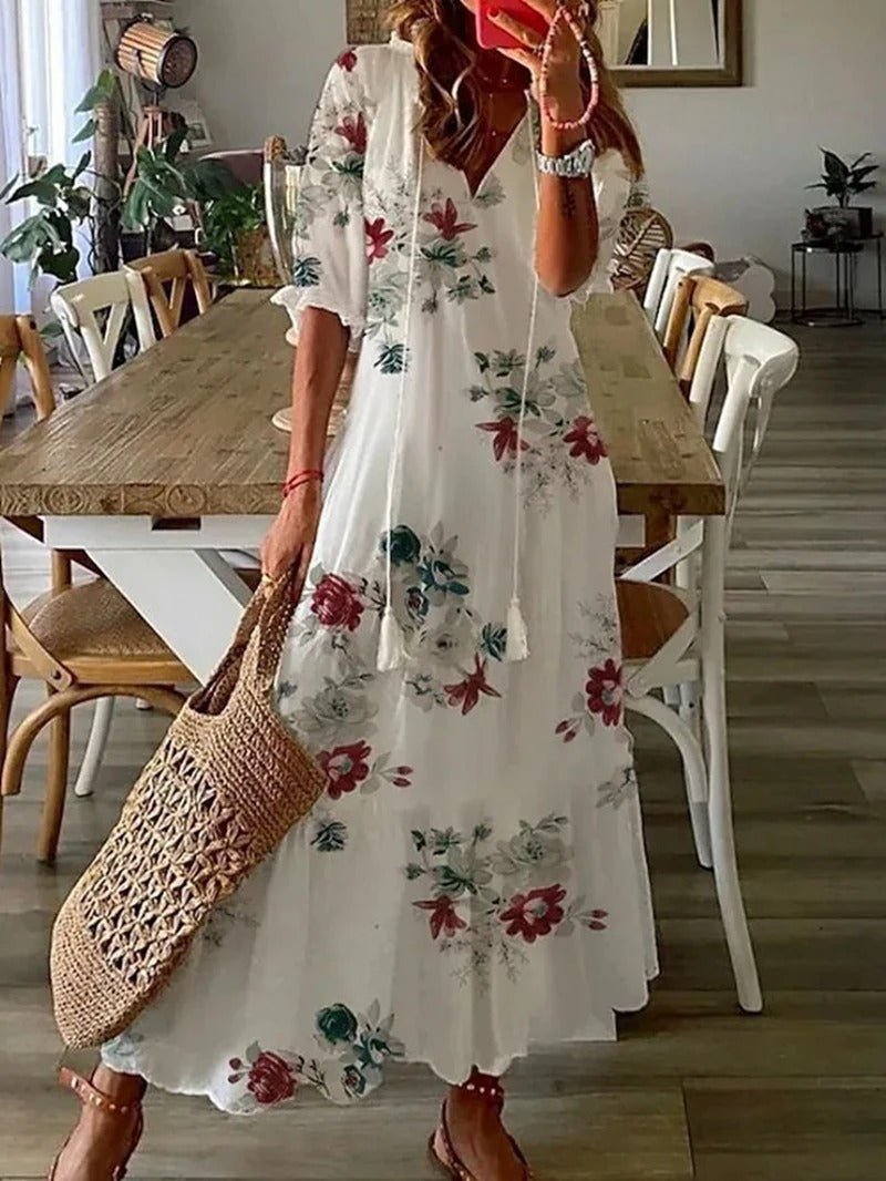 Lana™ | Figure-Flattering Boho Maxi Dress