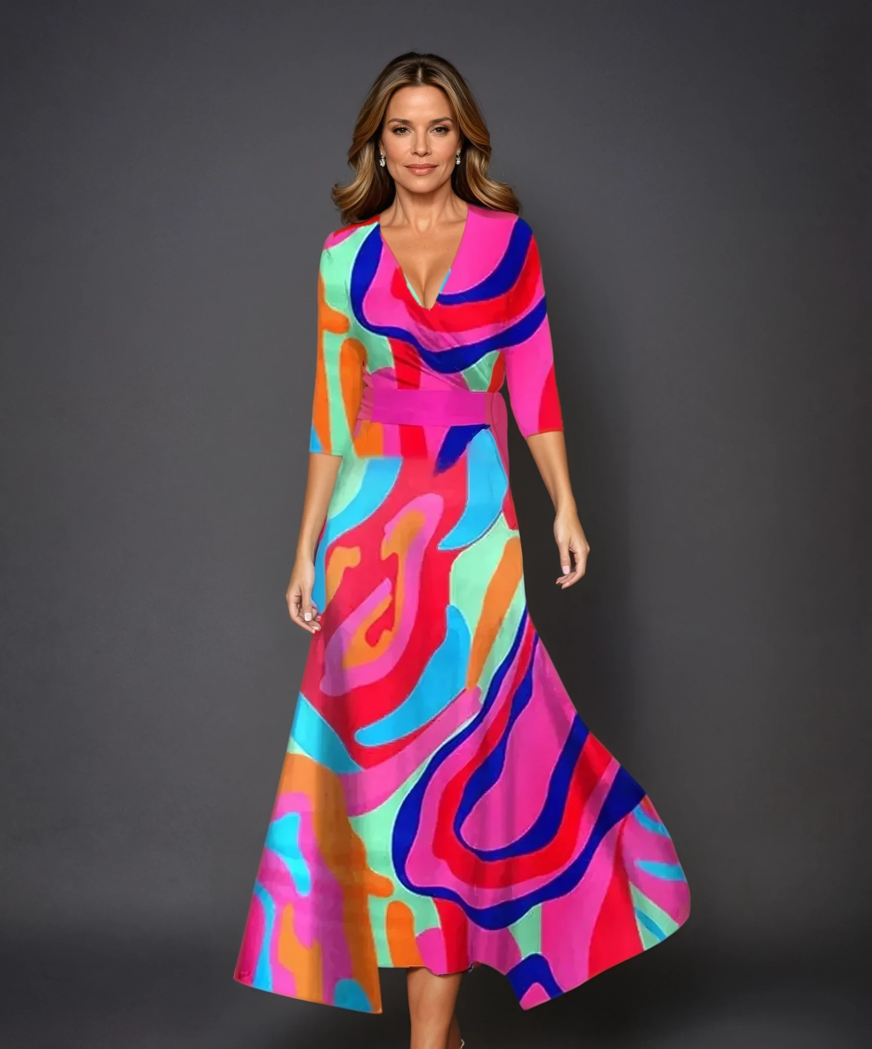 Patricia™  | Chic Dress with Floral Print